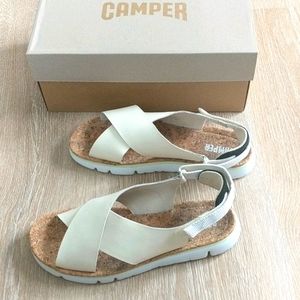 Camper ivory sandals